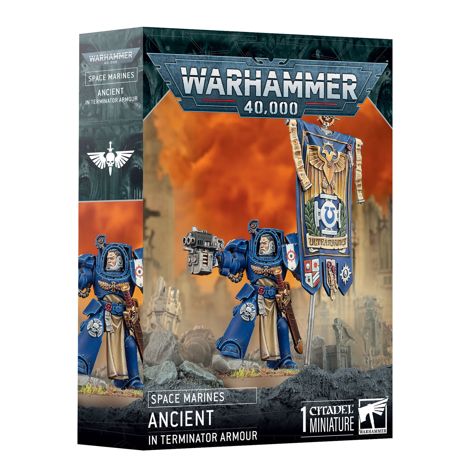 Games Workshop Space Marines Ancient in Terminator Armour