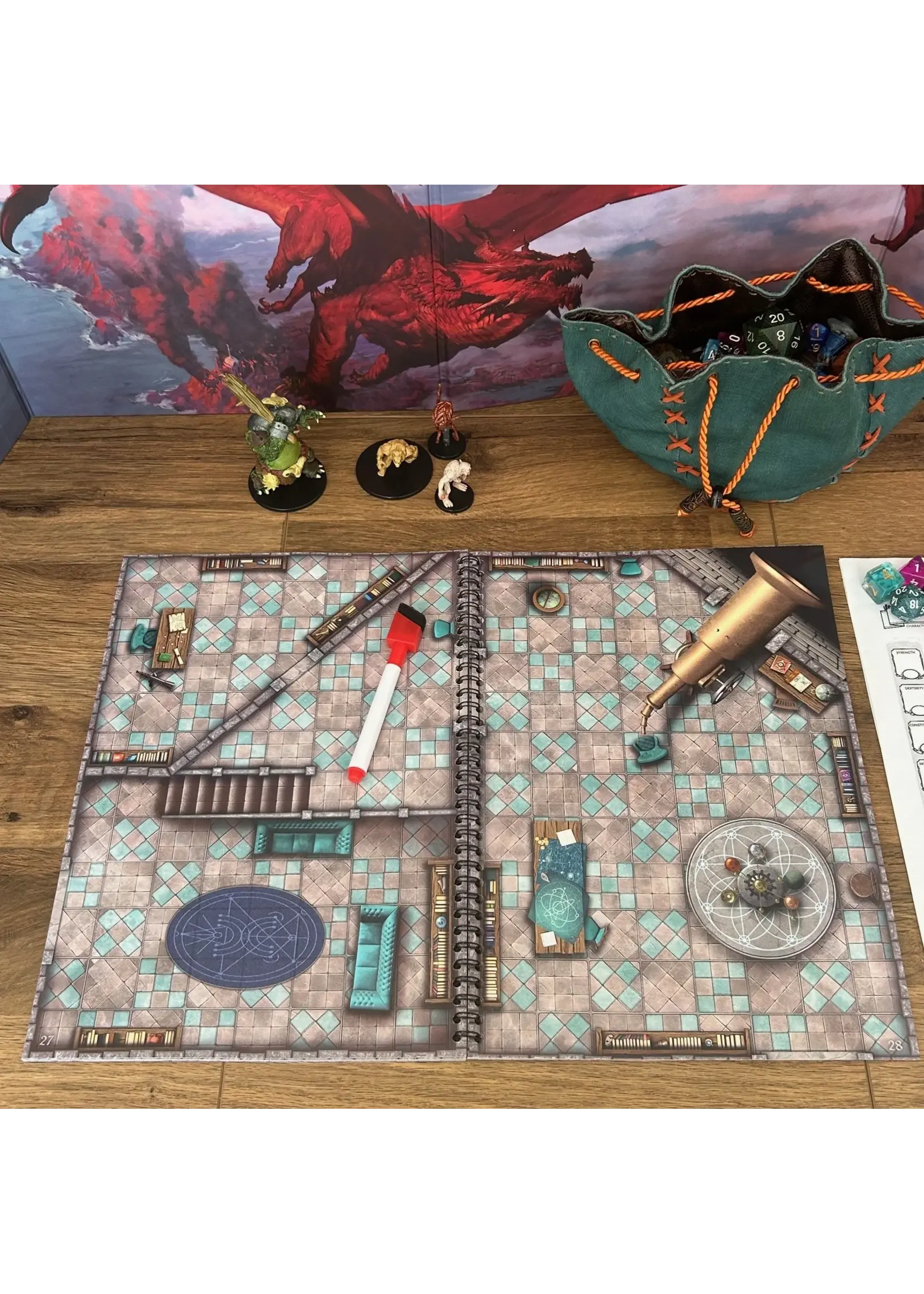 Loke Battlemats Big Book of Battle Mats: Bastions & Strongholds