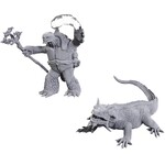 Wizkids D&D Nolzur's Marvelous Miniatures Tortle Druid & Wild Shape Giant Lizard