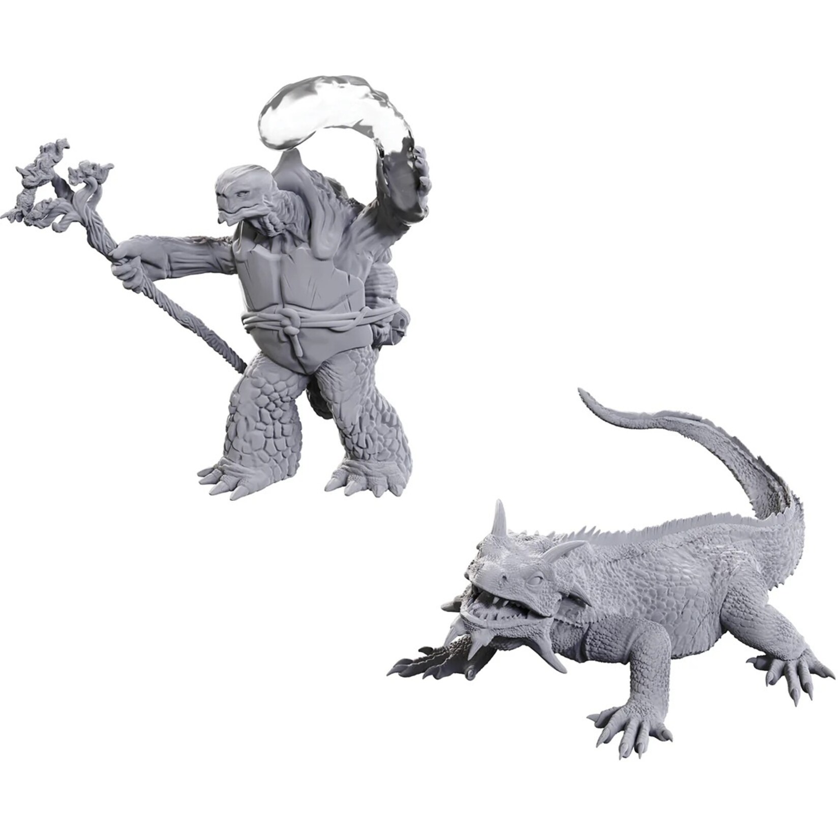 Wizkids D&D Nolzur's Marvelous Miniatures Tortle Druid & Wild Shape Giant Lizard