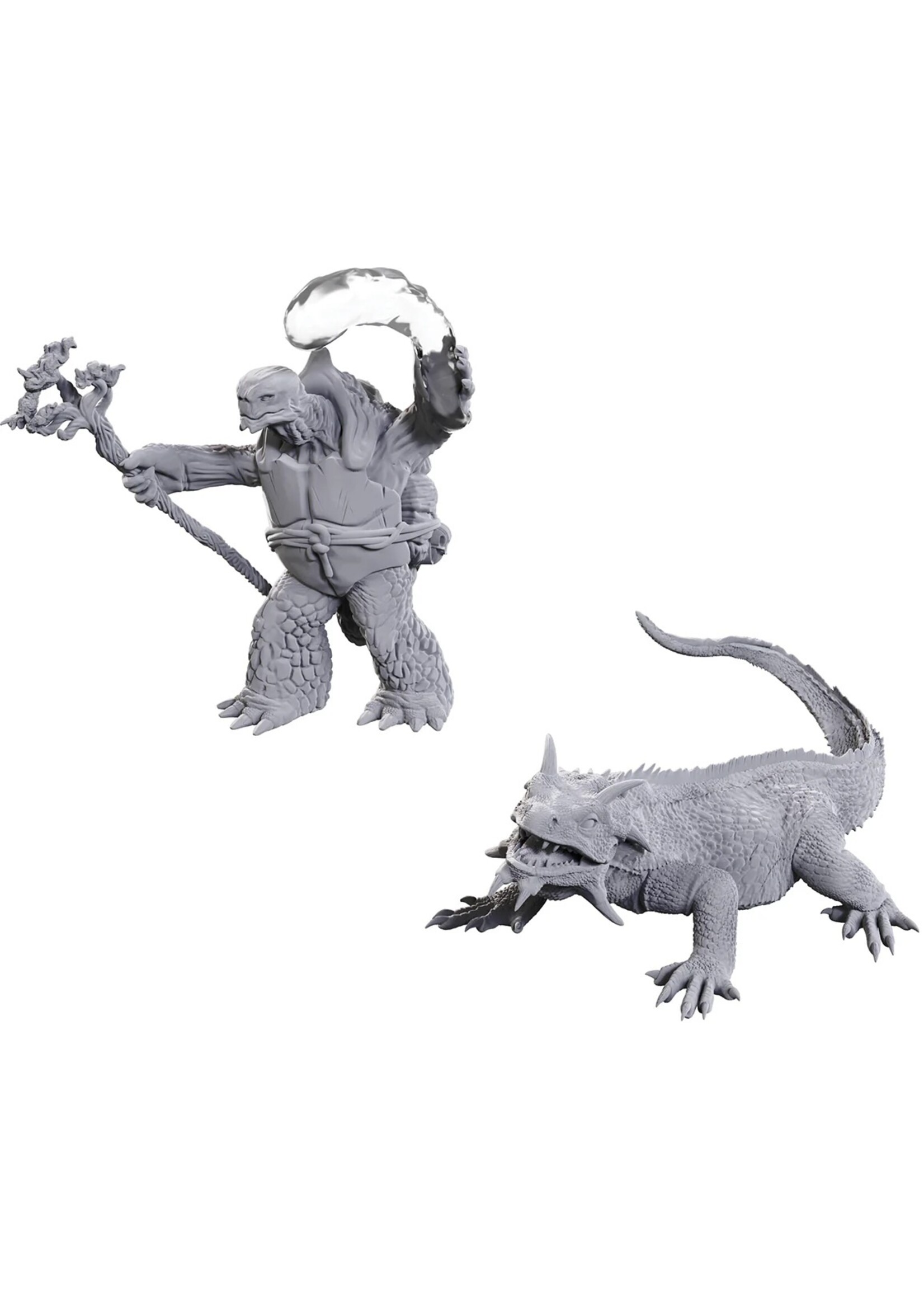 Wizkids D&D Nolzur's Marvelous Miniatures Tortle Druid & Wild Shape Giant Lizard