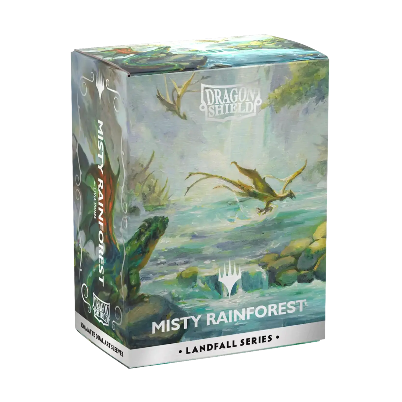 Dragonshield Dragonshield 100 Matte Dual Art Sleeves Landfall Series - Misty Rainforest