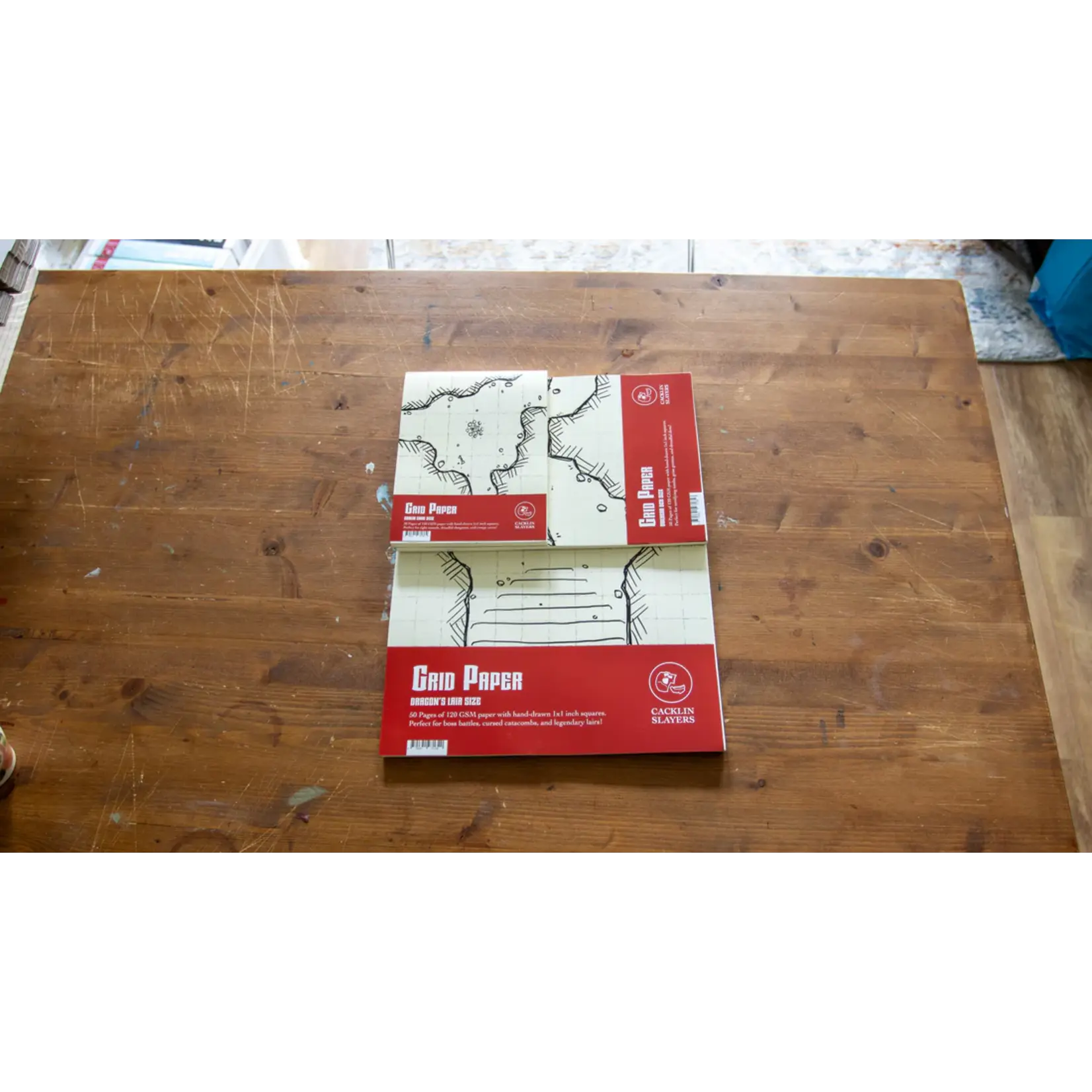 Cacklin Slayers RPG Grid Paper - Dragon's Lair