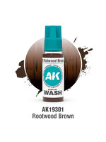 AK Interactive AK 3rd Gen Acrylics: Rotwood Brown Wash (18ml)