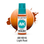 AK Interactive AK 3rd Gen Acrylics: Light Rust Wash (18ml)