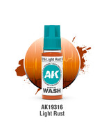 AK Interactive AK 3rd Gen Acrylics: Light Rust Wash (18ml)