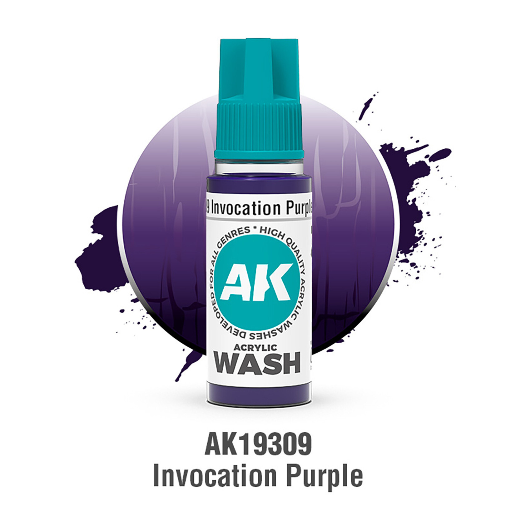 AK Interactive AK 3rd Gen Acrylics: Invocation Purple Wash (18ml)