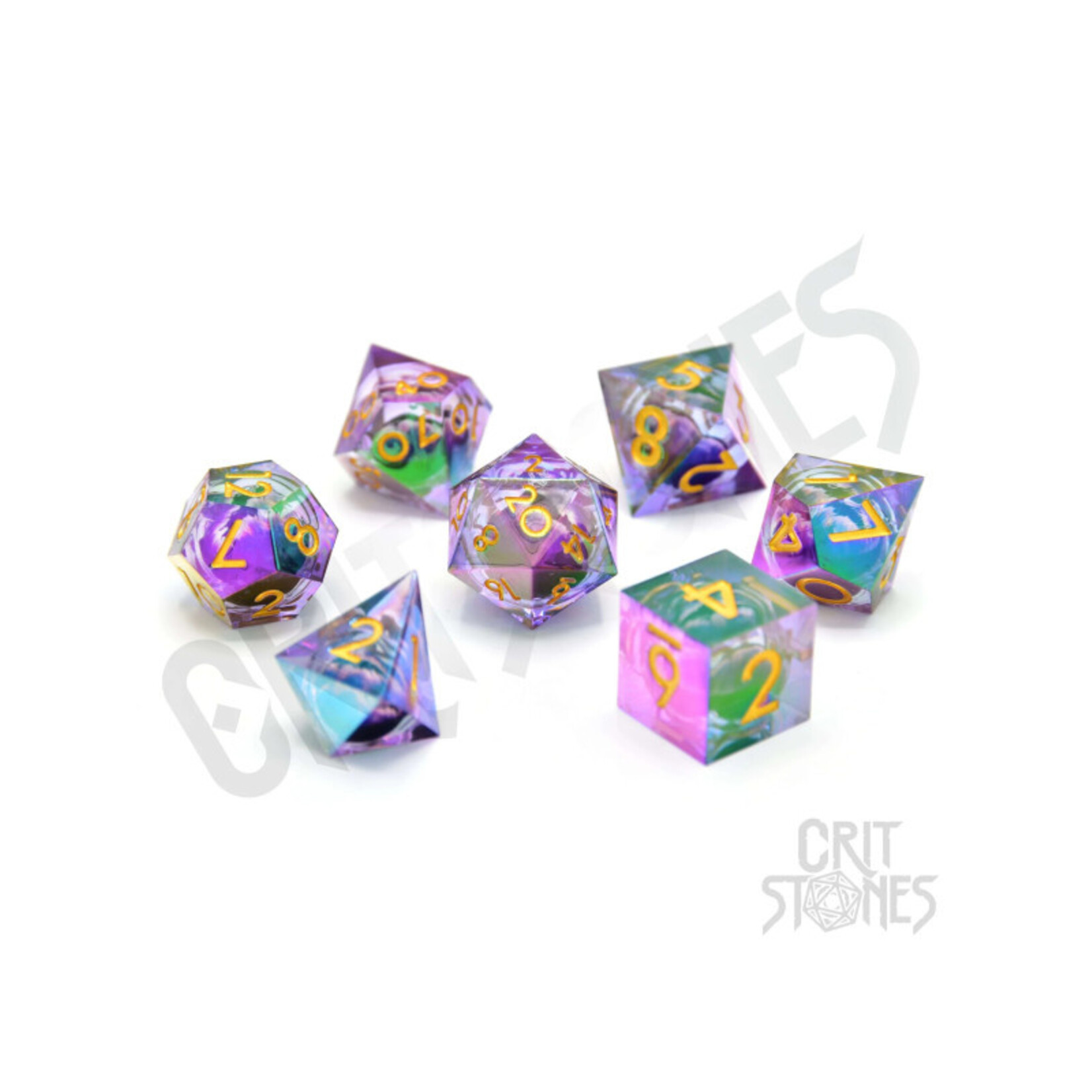 Glass Staff Crit Stones Floating Eye:  Eldritch Iris Electroplated