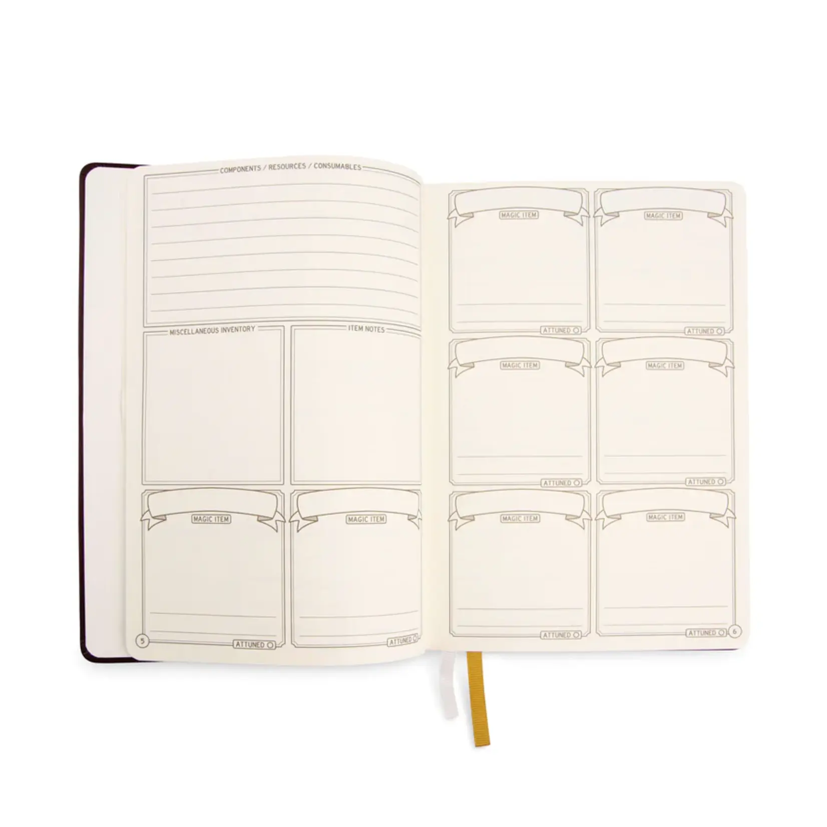 Glass Staff DnD 5e Player Journal Brown