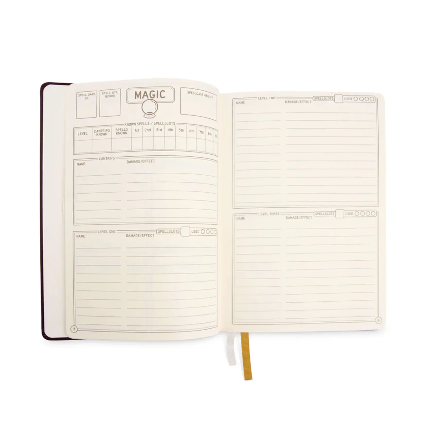 Glass Staff DnD 5e Player Journal Green