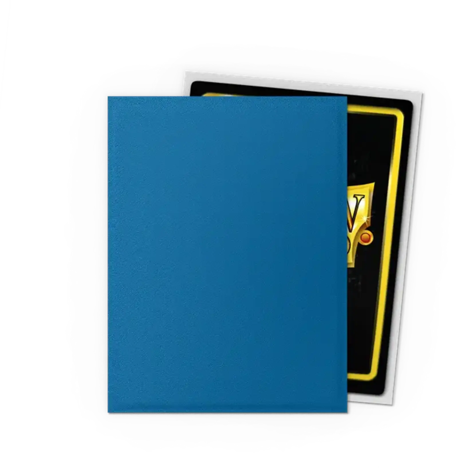Dragonshield Dragonshield 100 Box Dual Matte Sleeves Cobalt & Silver