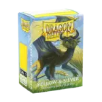 Dragonshield Dragonshield 100 Box Dual Matte Sleeves Yellow & Silver