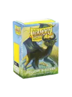 Dragonshield Dragonshield 100 Box Dual Matte Sleeves Yellow & Silver