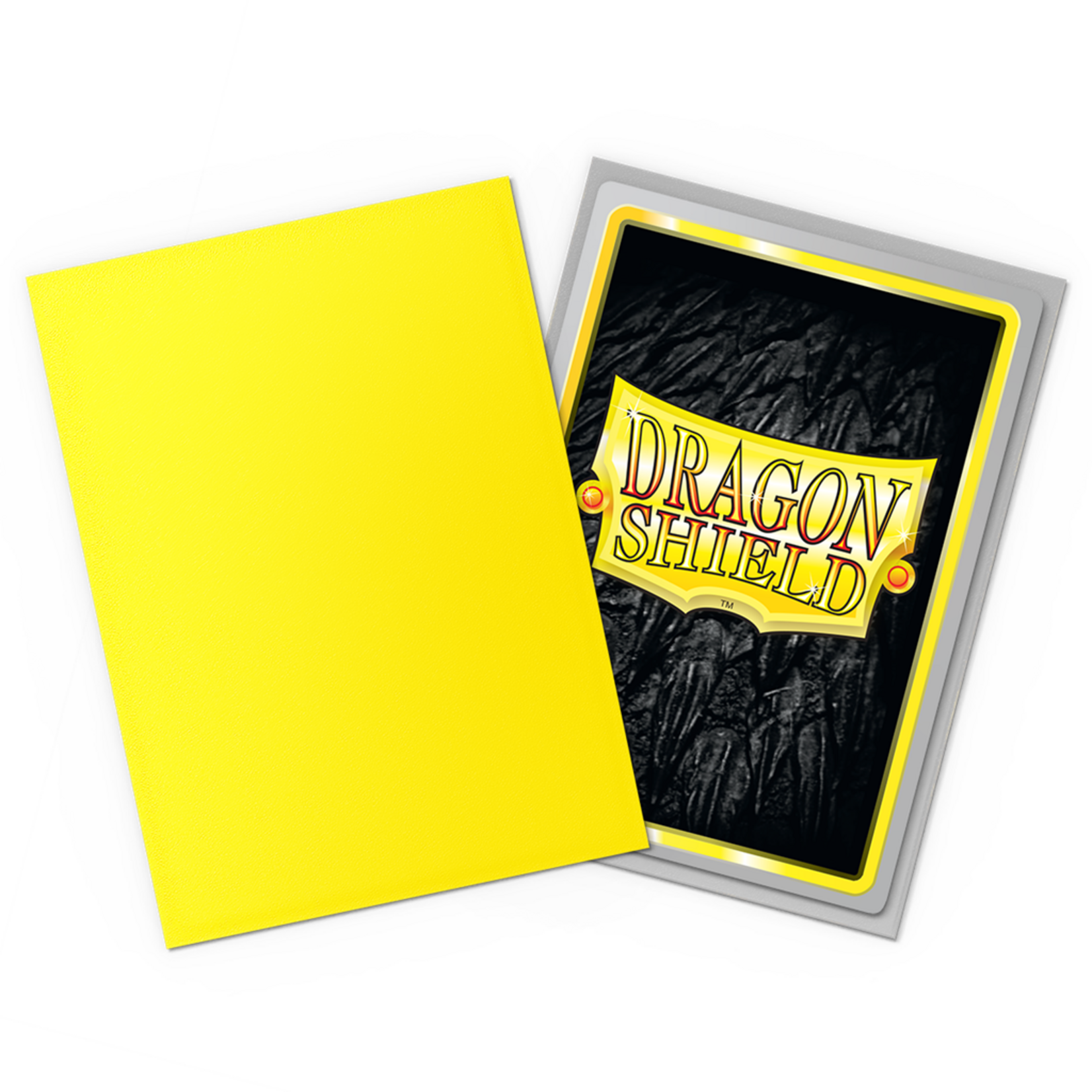 Dragonshield Dragonshield 100 Box Dual Matte Sleeves Yellow & Silver