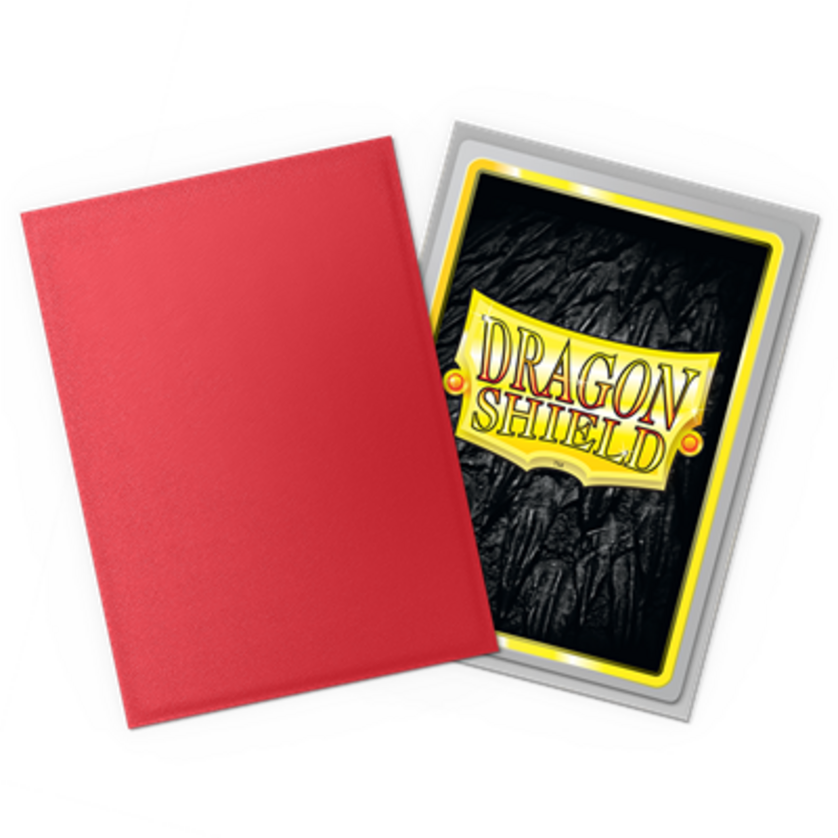 Dragonshield Dragonshield 100 Box Dual Matte Sleeves Crimson & Silver