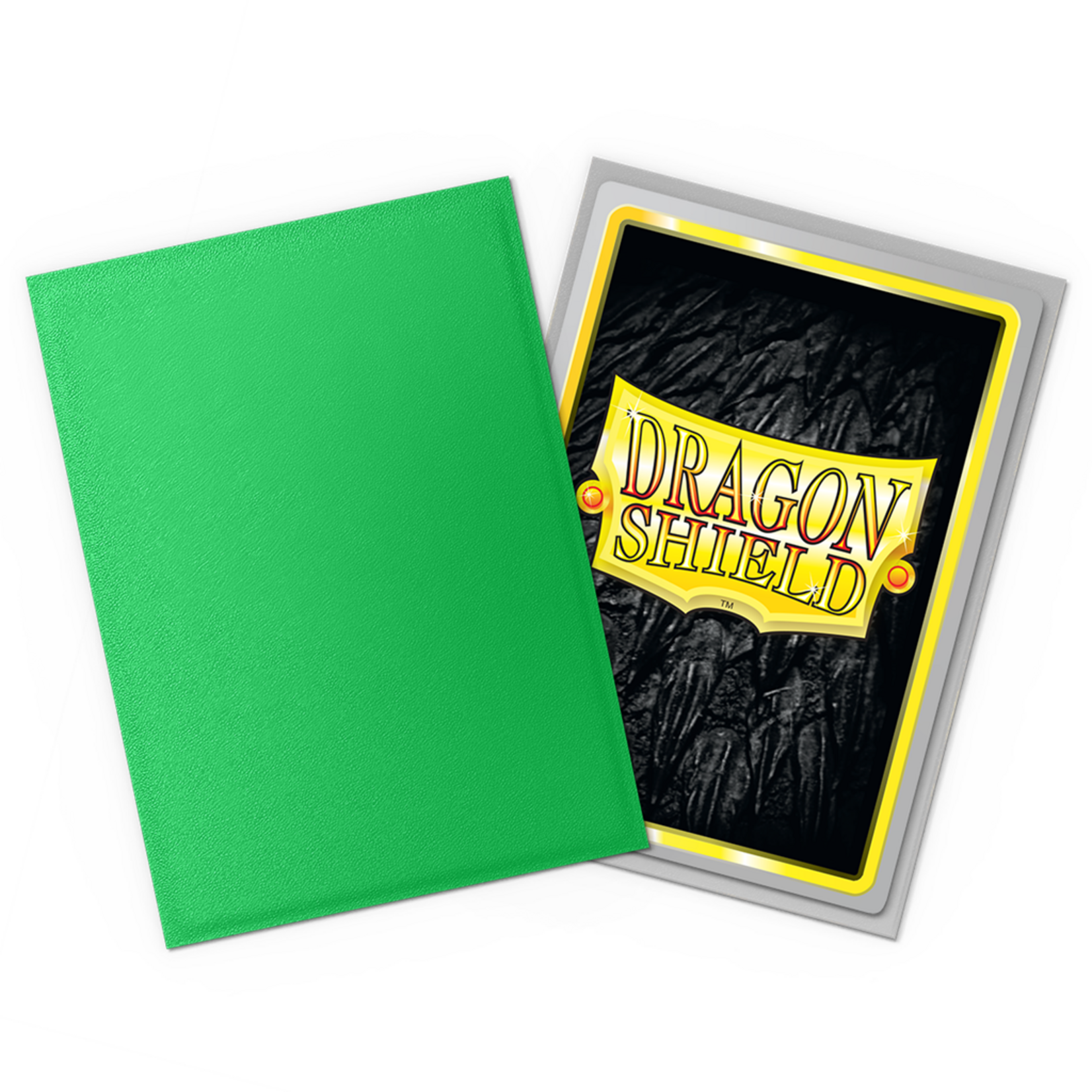 Dragonshield Dragonshield 100 Box Dual Matte Sleeves Apple Green & Silver