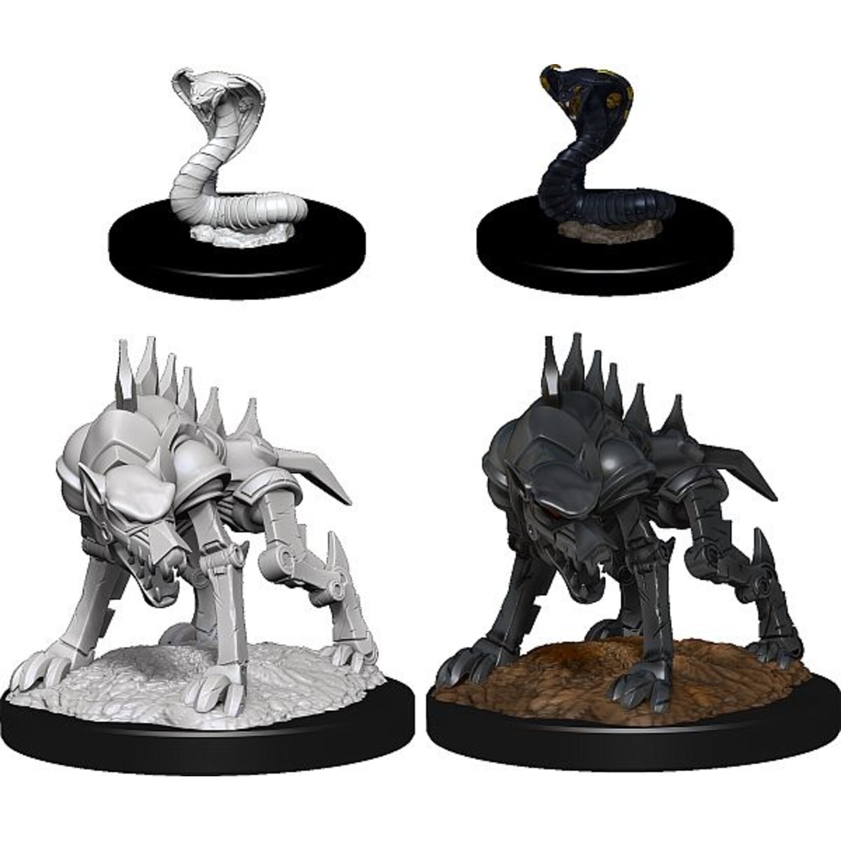 Wizkids D&D Nolzur's Marvelous Miniatures Iron Cobra & Iron Defender