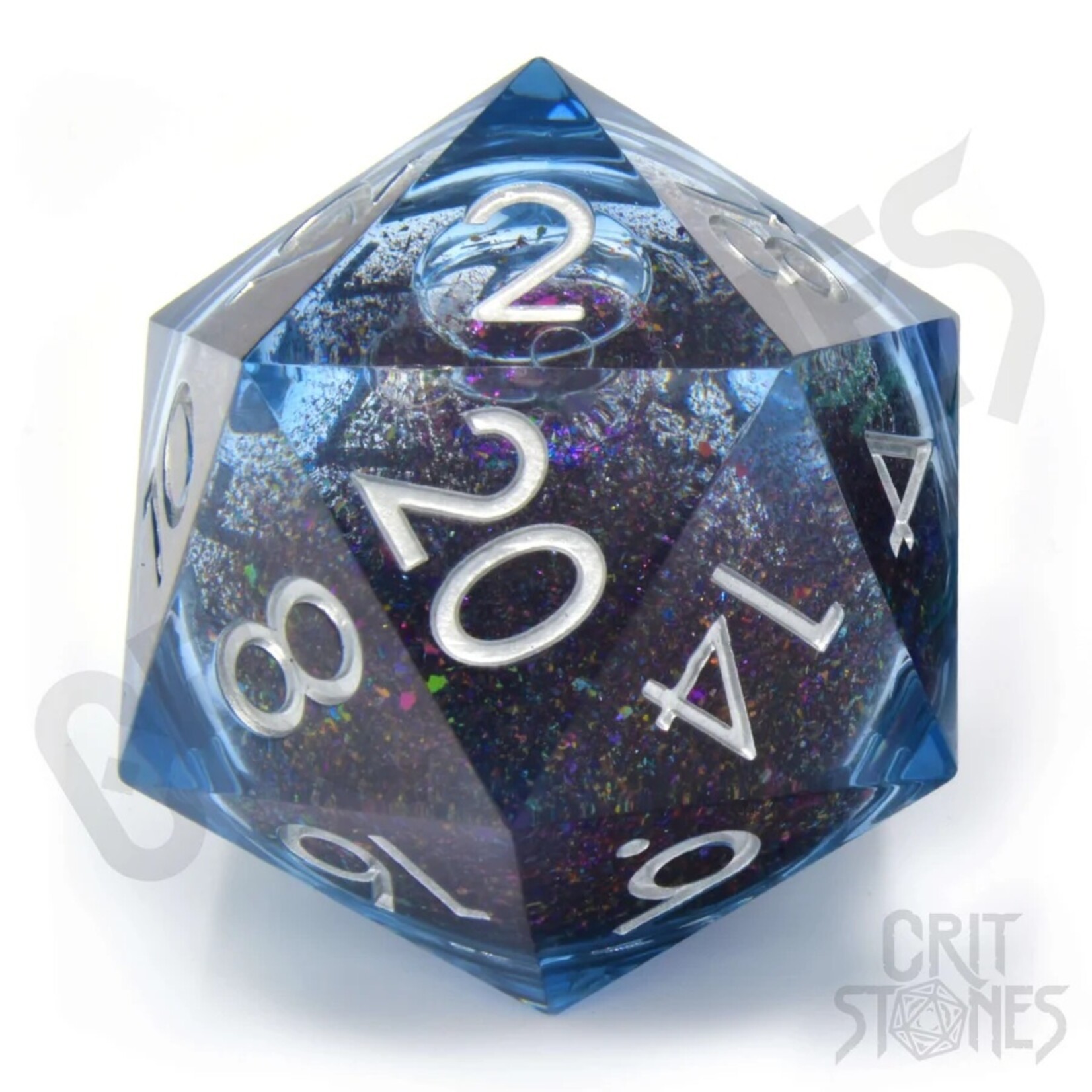 Glass Staff Crit Stones Liquid Core: 50mm D20 Glimcore