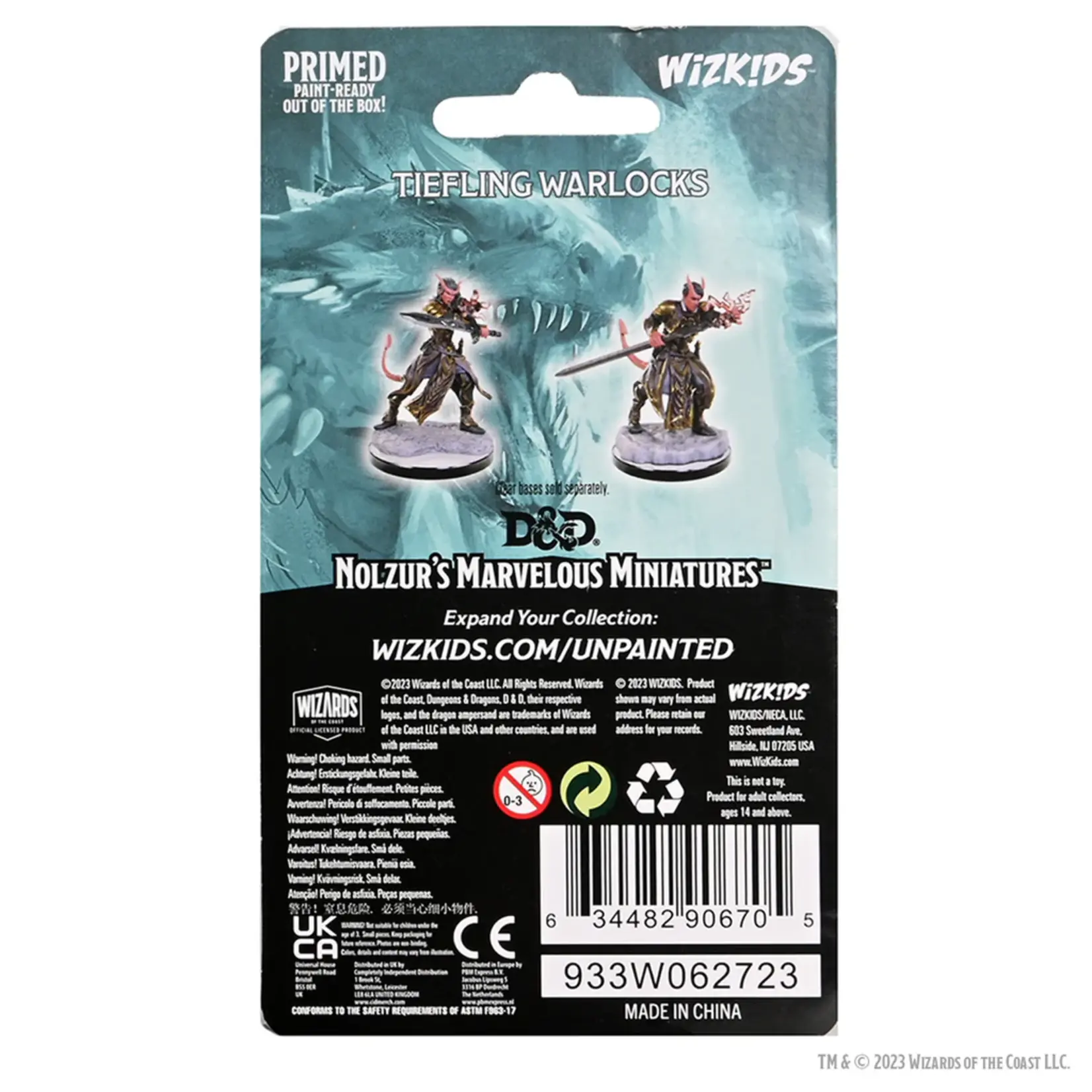 Wizkids D&D Nolzur's Marvelous Miniatures Tiefling Warlocks
