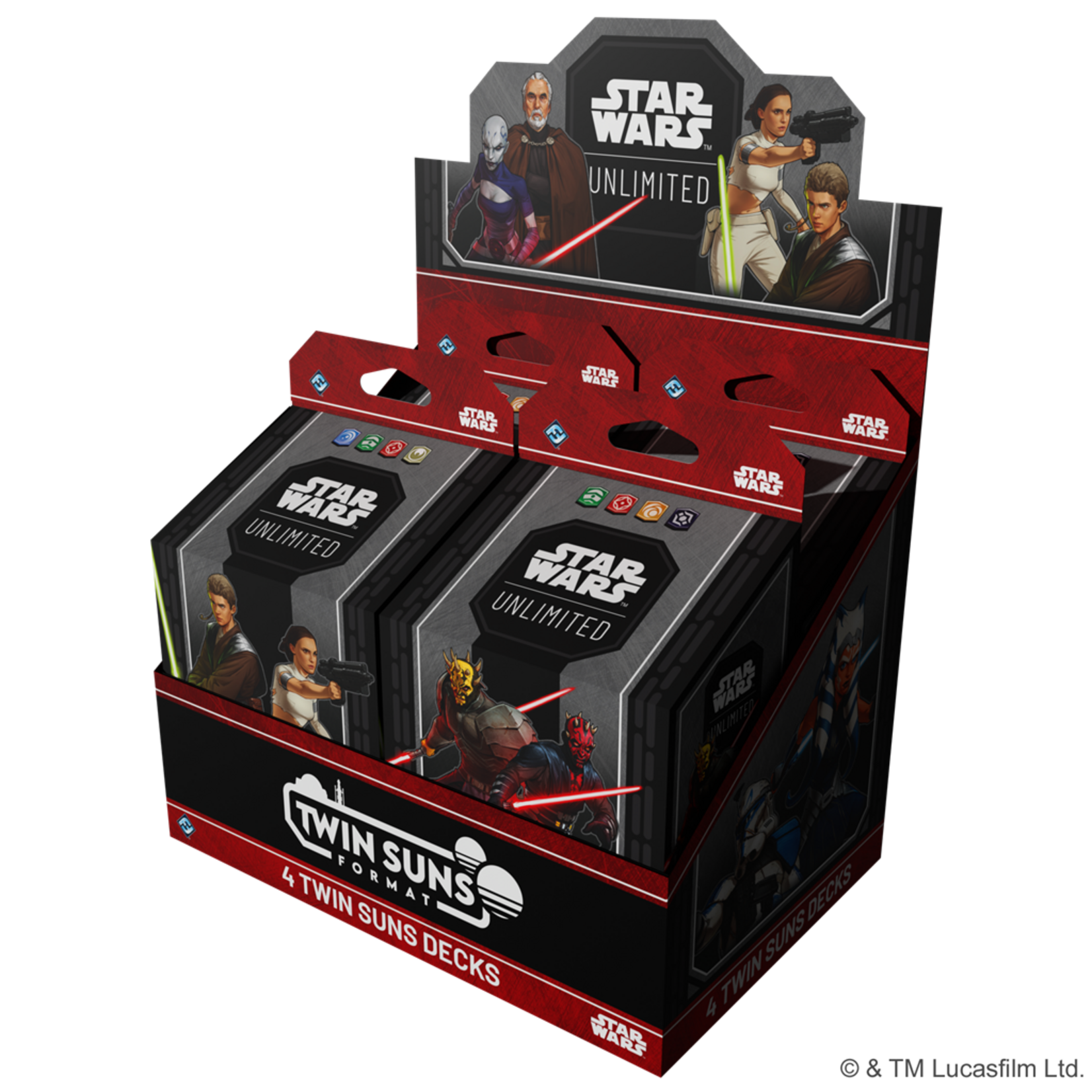 Fantasy Flight Games SWU Twin Suns 2026: Set of 4 Decks (Pre-order)