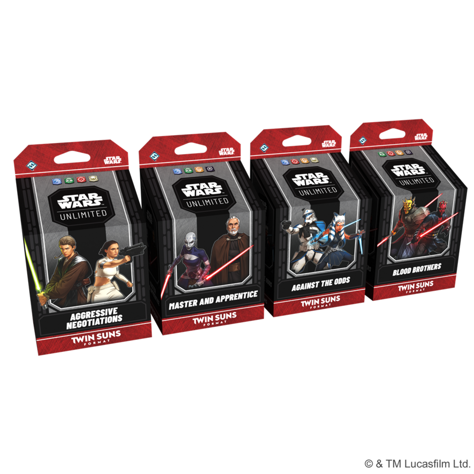 Fantasy Flight Games SWU Twin Suns 2026: Set of 4 Decks (Pre-order)