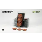 Gamers Grass Molten Lava Bases Pre-Painted (3x 50mm Round)