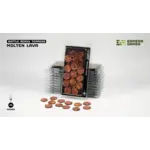 Gamers Grass Molten Lava Bases Pre-Painted (12x 25mm Round)