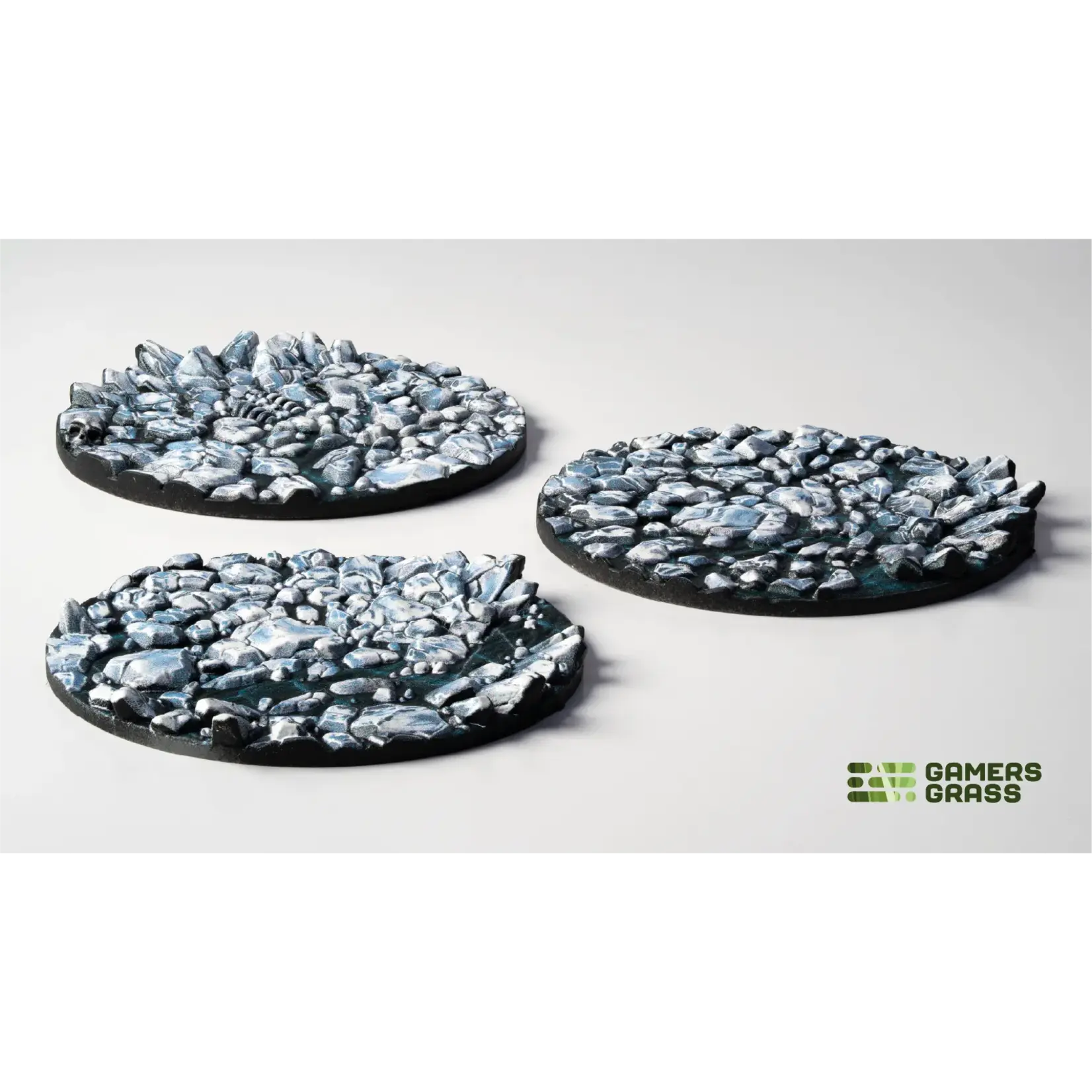 Gamers Grass Frost Lake Bases Pre-Painted (3x 50mm Round)