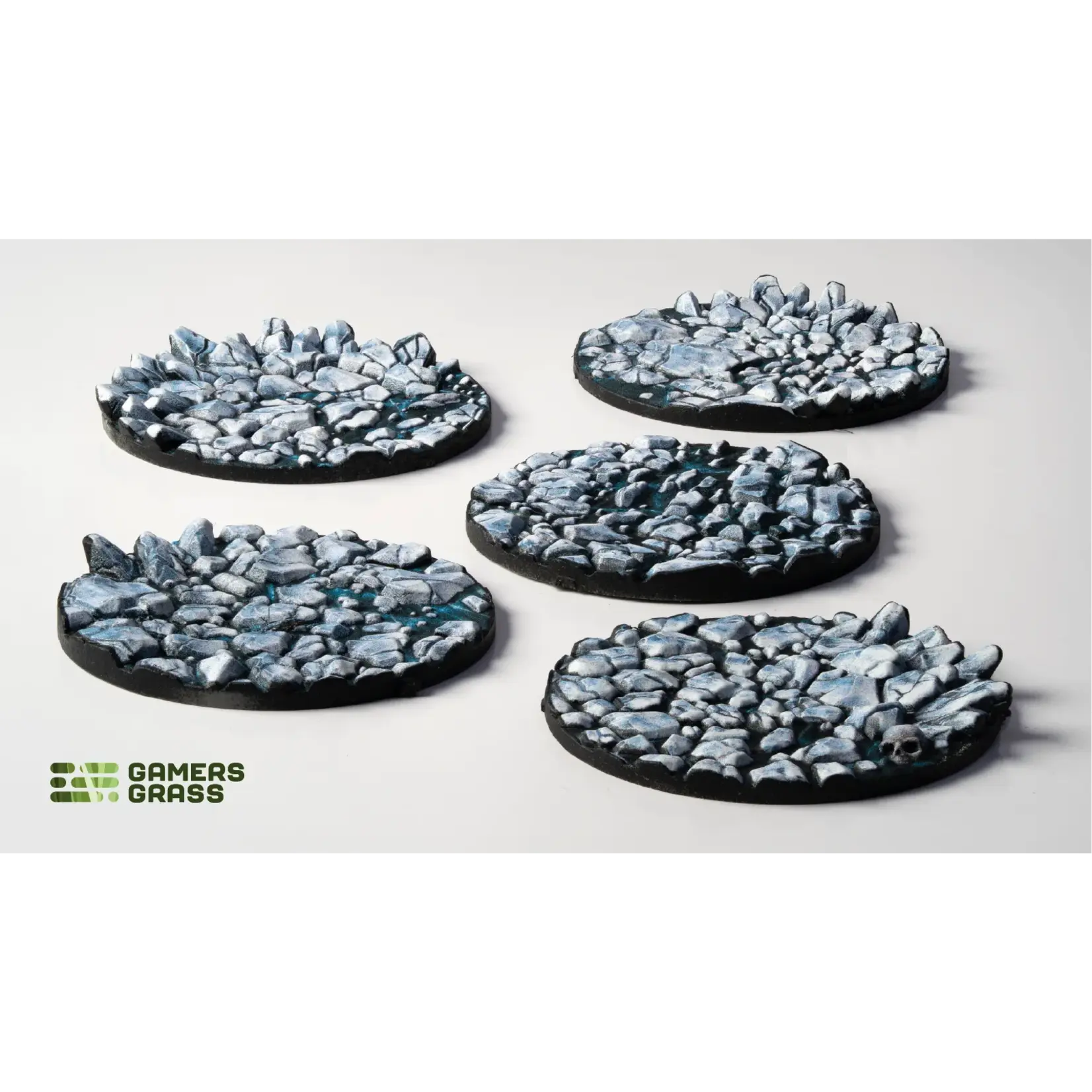 Gamers Grass Frost Lake Bases Pre-Painted (5x 40mm Round)