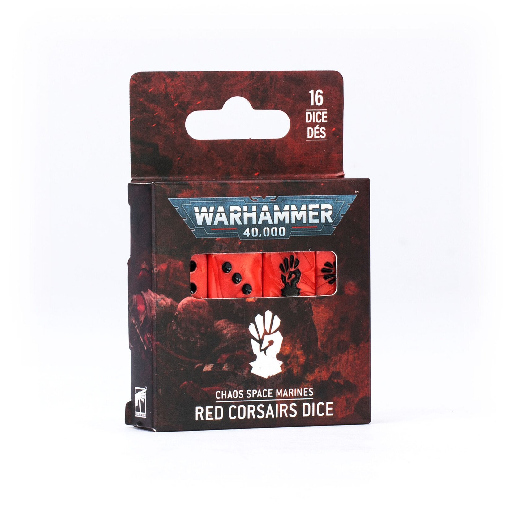 Games Workshop Chaos Space Marines Red Corsairs Dice Set