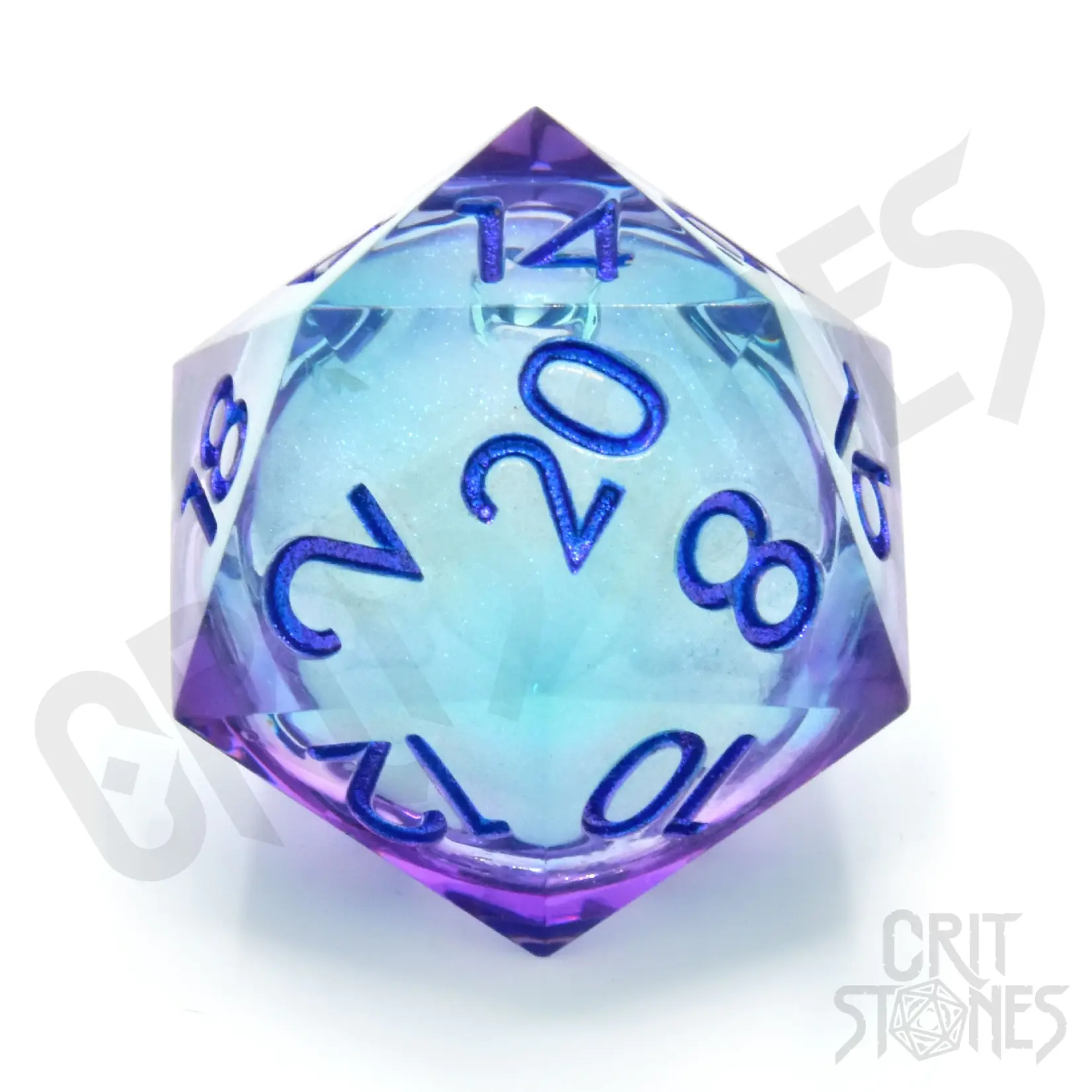 Glass Staff Moonlight Mystery 33mm Liquid Core D20