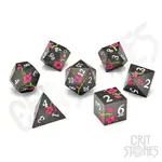 Glass Staff Nighttime Blossom Metal RPG Dice Set