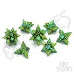 Glass Staff Unholy Bane Metal RPG Dice Set