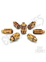 Glass Staff Ballistic Brass Metal RPG Dice Set
