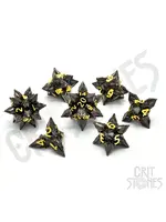 Glass Staff Royal Bane Metal RPG Dice Set