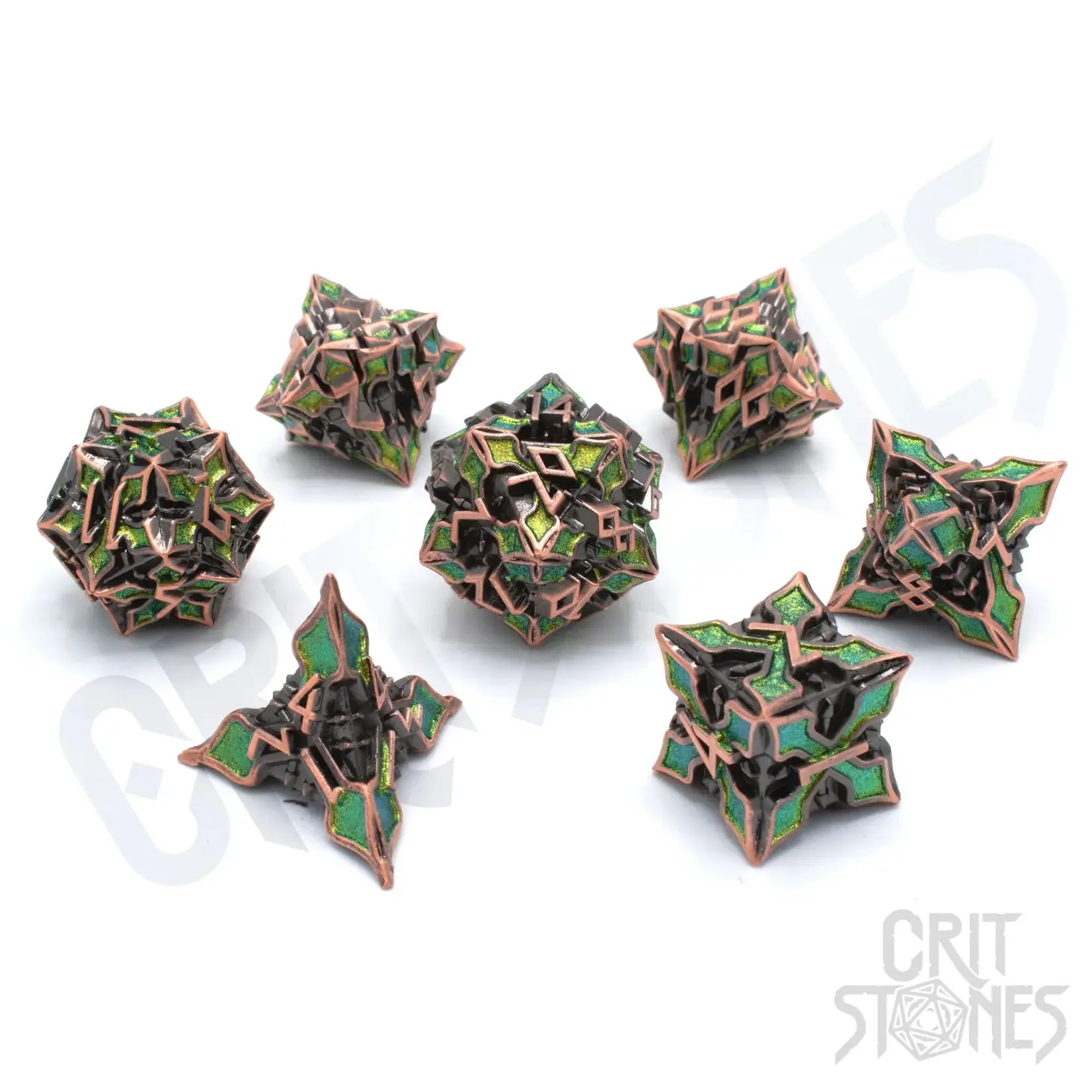 Glass Staff Crit Stones Metal Dice: Elfan Woods