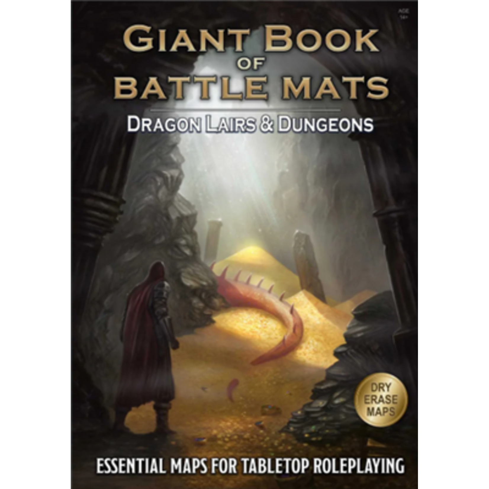 Loke Battlemats Giant Book of Battle Mats: Dragon Lairs & Dungeons
