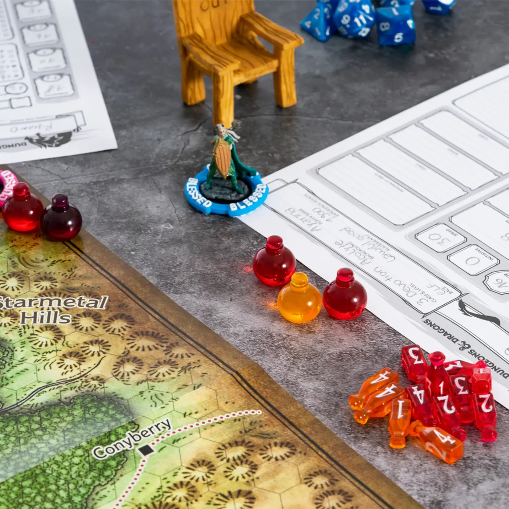 Lynx RPG Healing Potion Markers & Dice