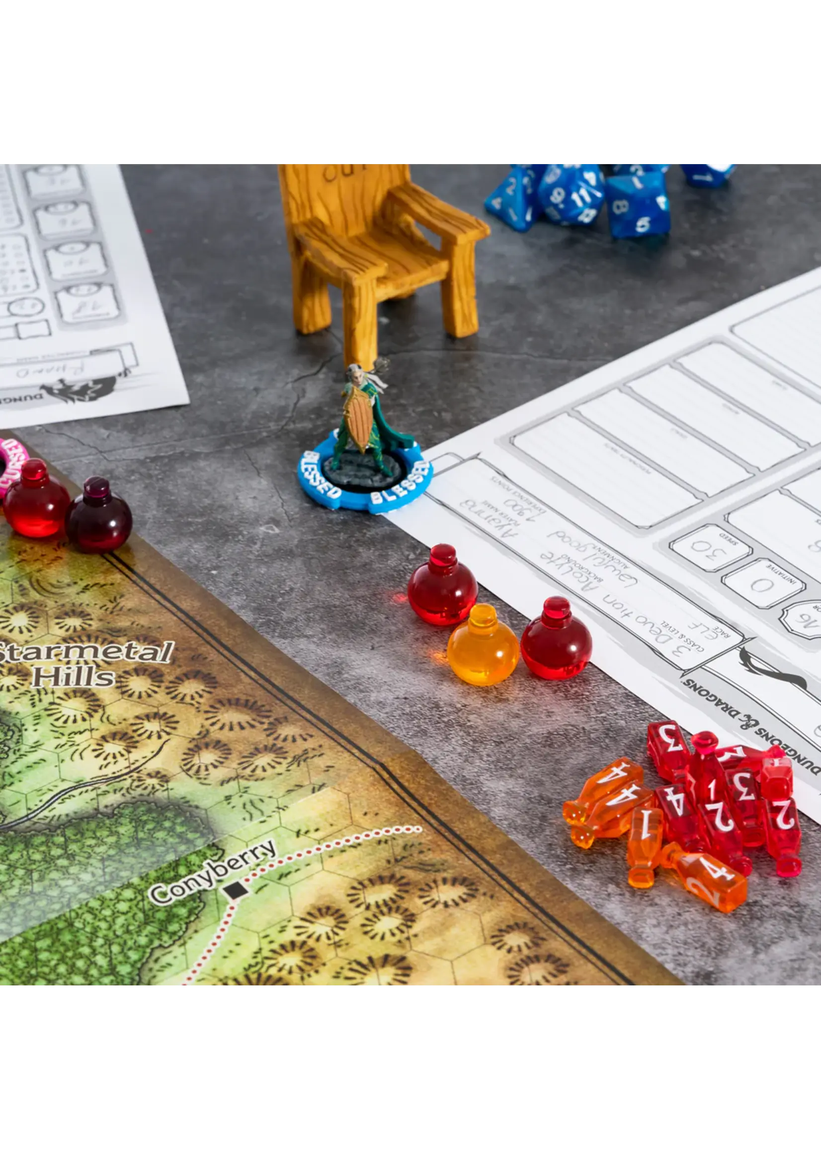 Lynx RPG Healing Potion Markers & Dice