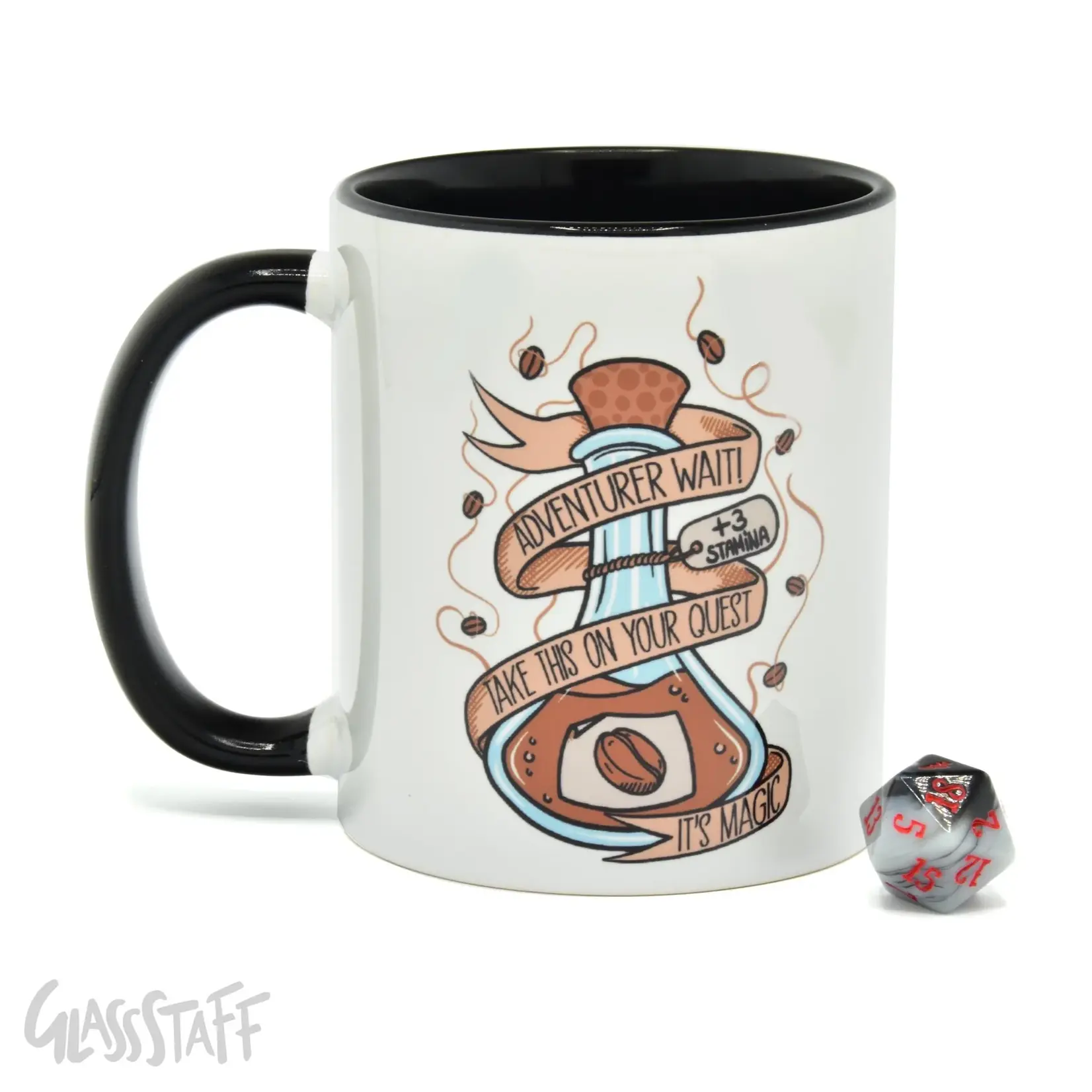 Glass Staff Magic Coffee Potion Gift Mug