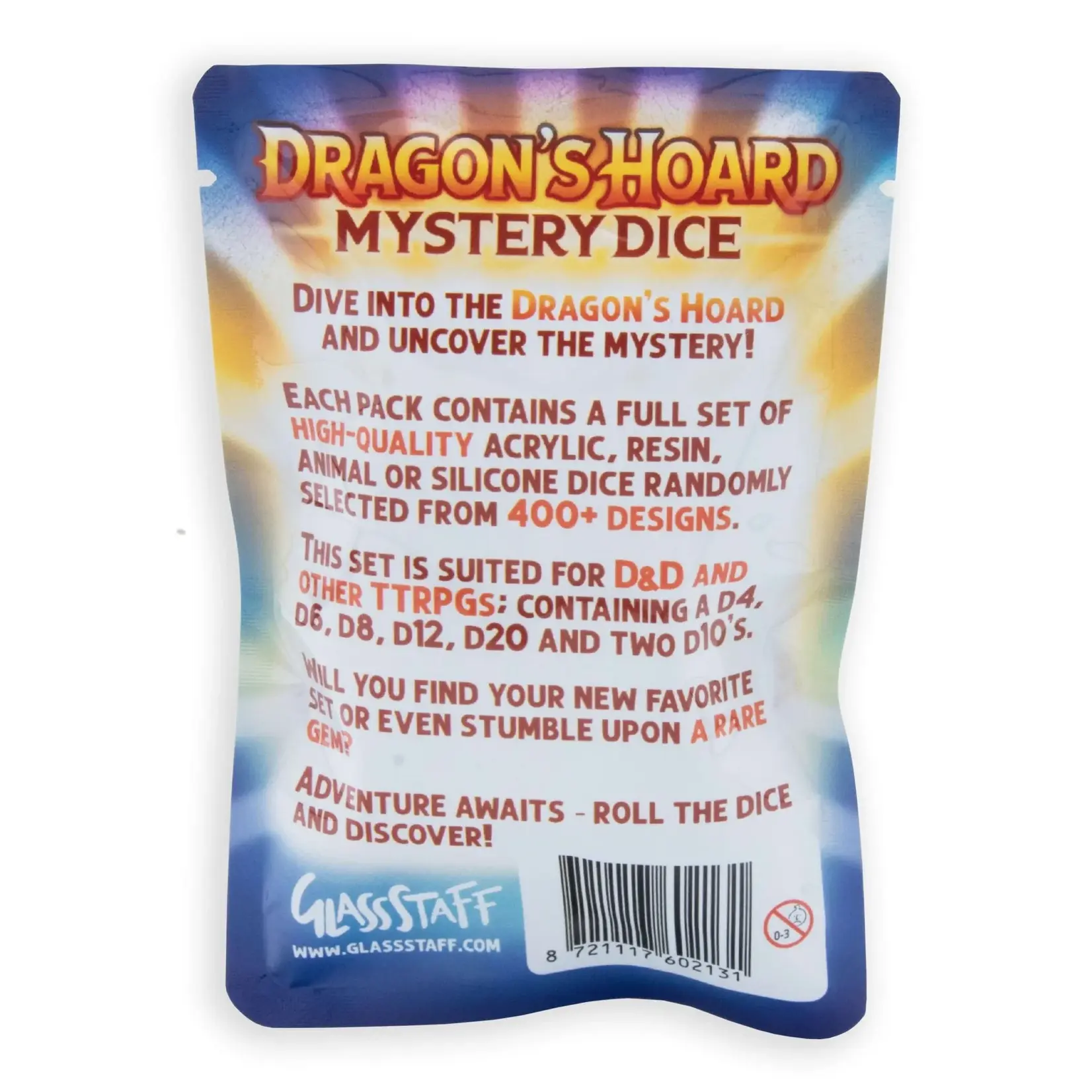 Glass Staff Dragon's Hoard Mystery Dice Pouch