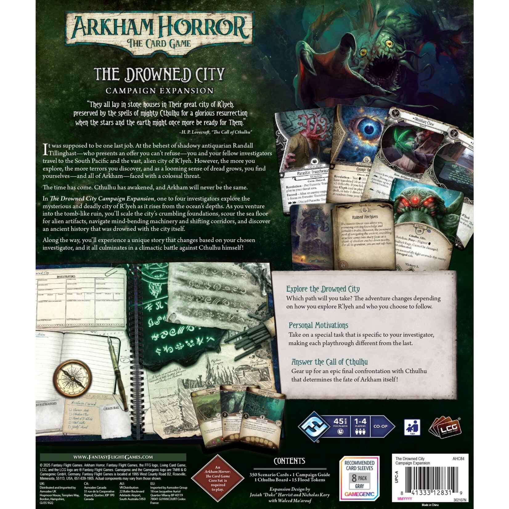 Fantasy Flight Games Arkham Horror LCG The Drowned City Campaign Expansion (EN)