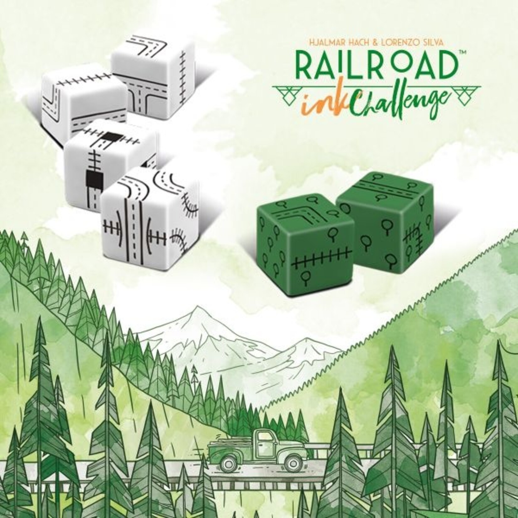White Goblin Games Railroad Ink Challenge: Natuurgroen (NL)