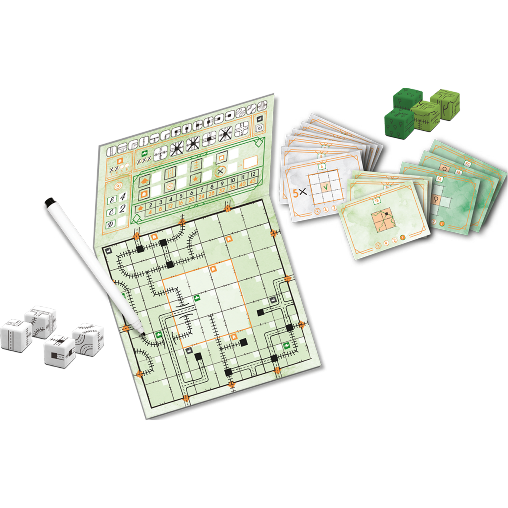 White Goblin Games Railroad Ink Challenge: Natuurgroen (NL)