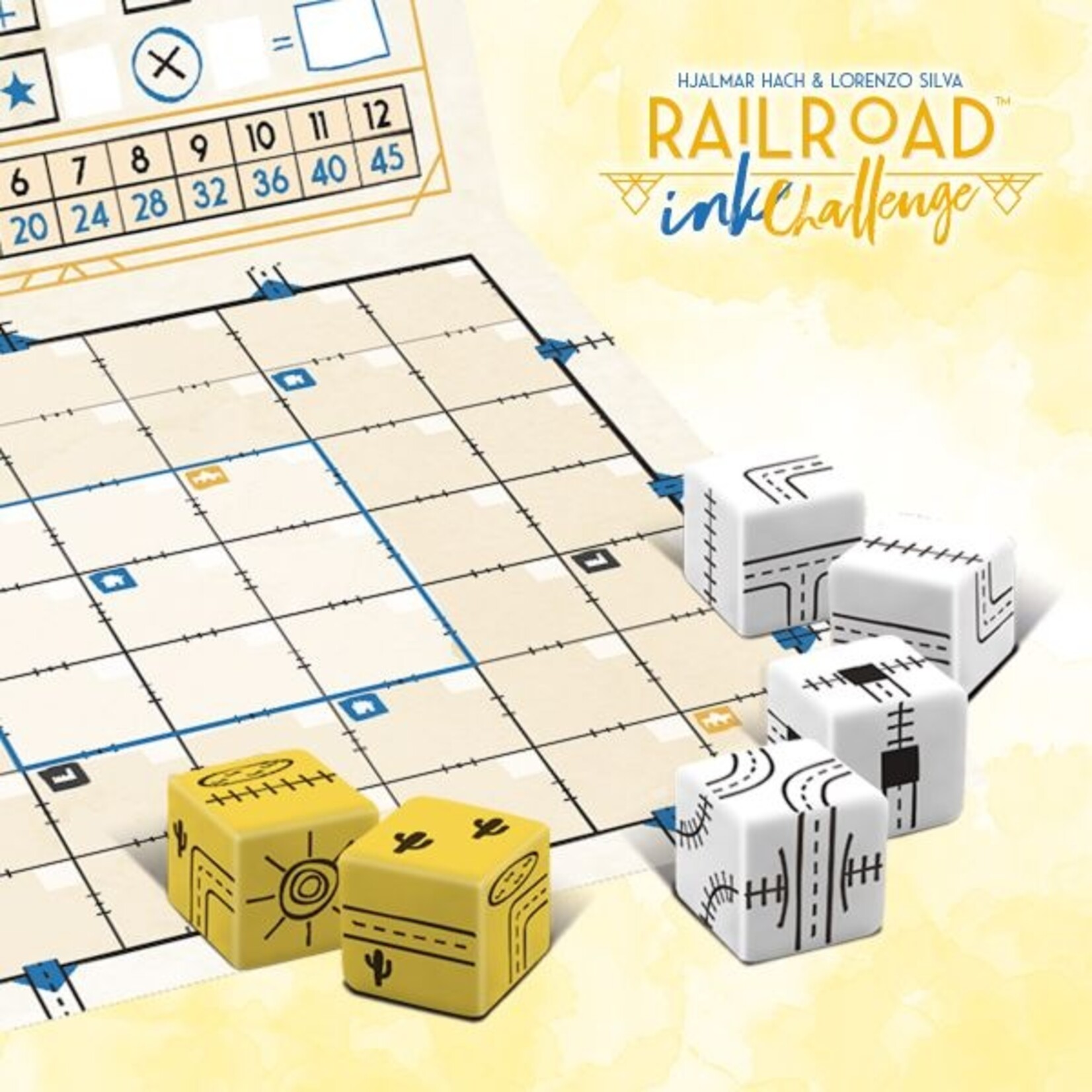 White Goblin Games Railroad Ink Challenge: Goudgeel (NL)