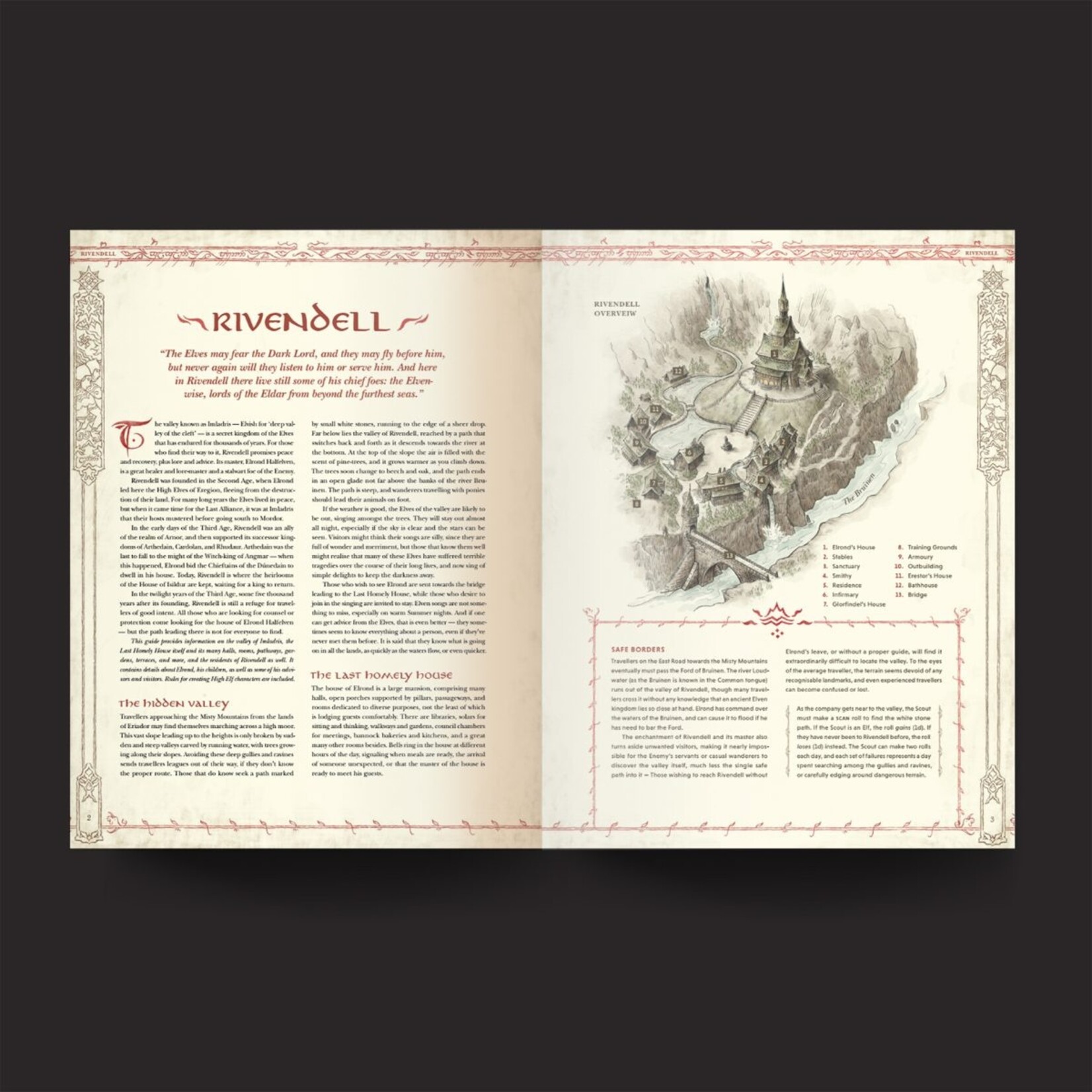 Free League Publishing The One Ring RPG:  Loremaster's Screen and Rivendell Compendium (EN)