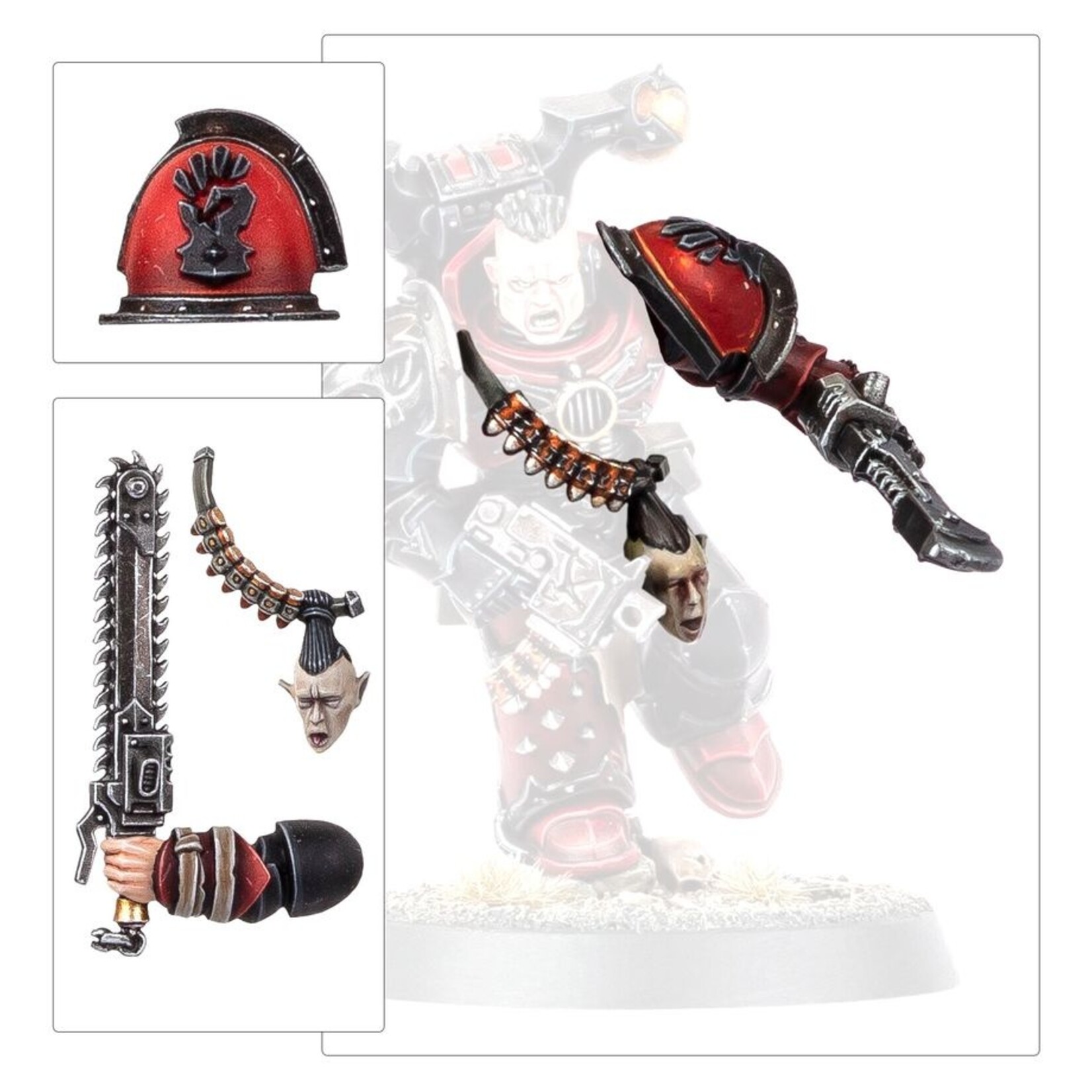 Games Workshop Chaos Space Marines Red Corsairs Upgrades & Transfers