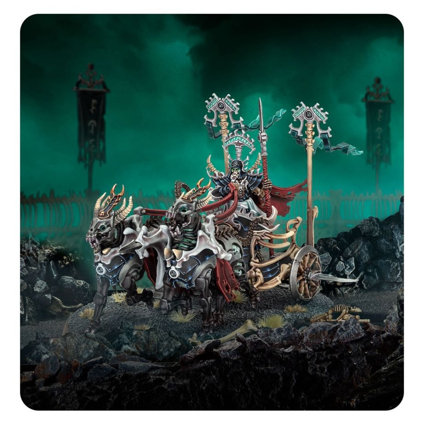 Games Workshop Ossiarch Bonereapers Liege-Kavalos on War Chariot