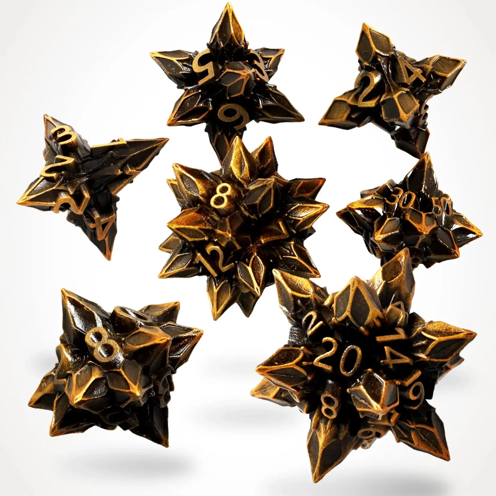 Glass Staff Crit Stones Metal Dice: Dystopian Bane