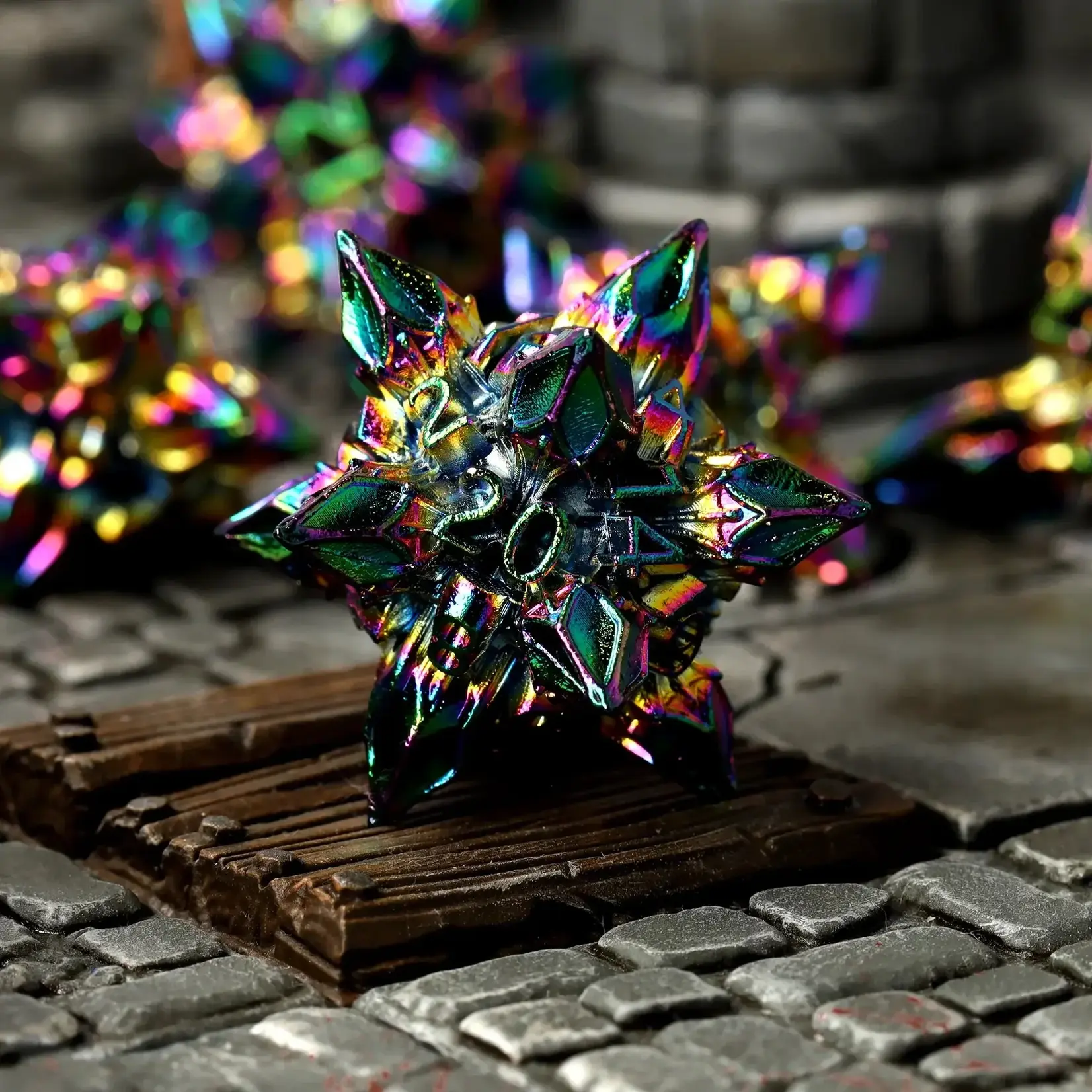 Glass Staff Crit Stones Metal Dice: Chaotic Bane